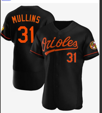 Men Baltimore Orioles 31 Mullins black jersey
